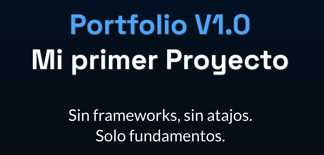portfolio v1 creado con html css javascript fundamentos reales